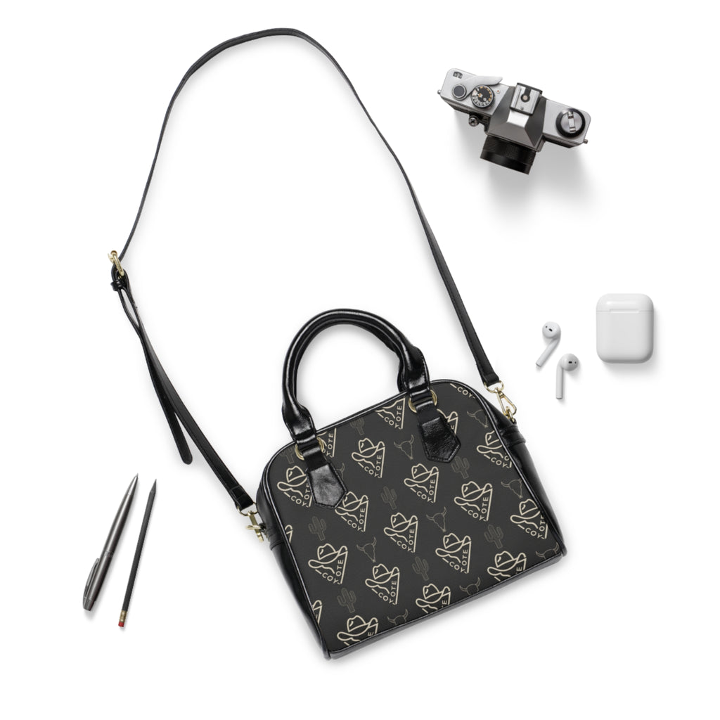 Cowboy Heart Pattern Shoulder Handbag — Western Chic Tote - COY-OTE 