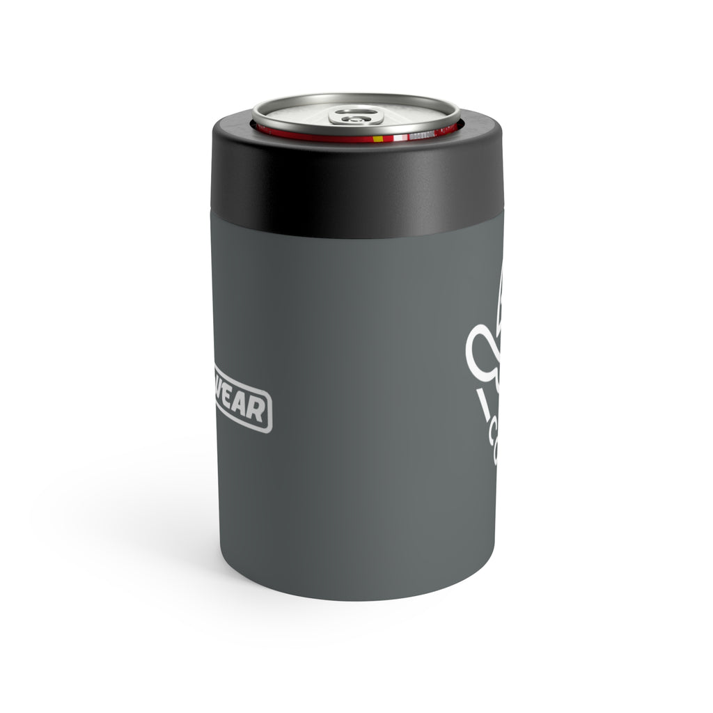 Gray Logo Can Cooler – Insulated Slim Can Holder with White Emblem - COY-OTE 