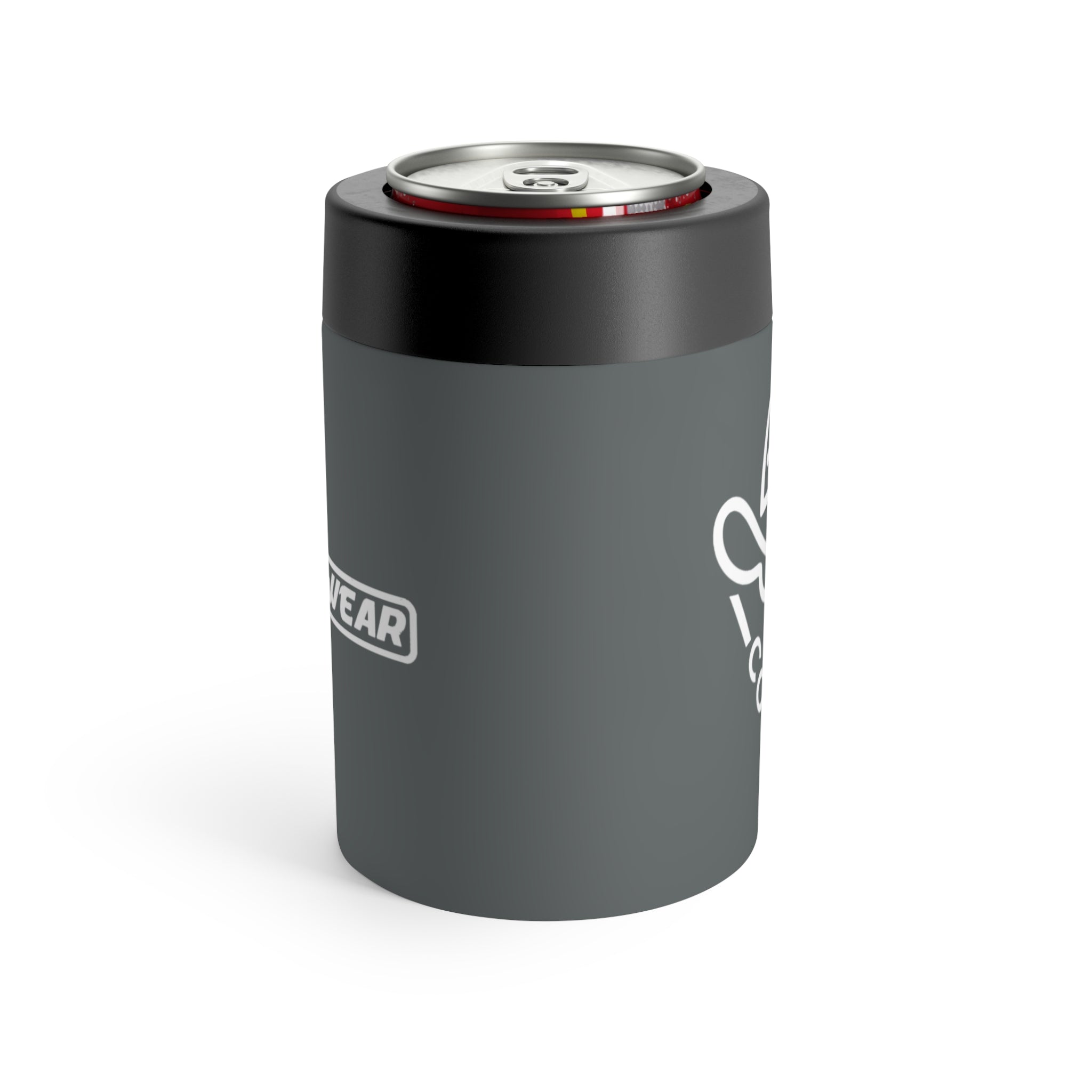 Gray Logo Can Cooler – Insulated Slim Can Holder with White Emblem - COY-OTE 