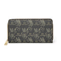 Coyote Pattern Zipper Wallet — Western Desert Monogram RFID Wallet - COY-OTE 