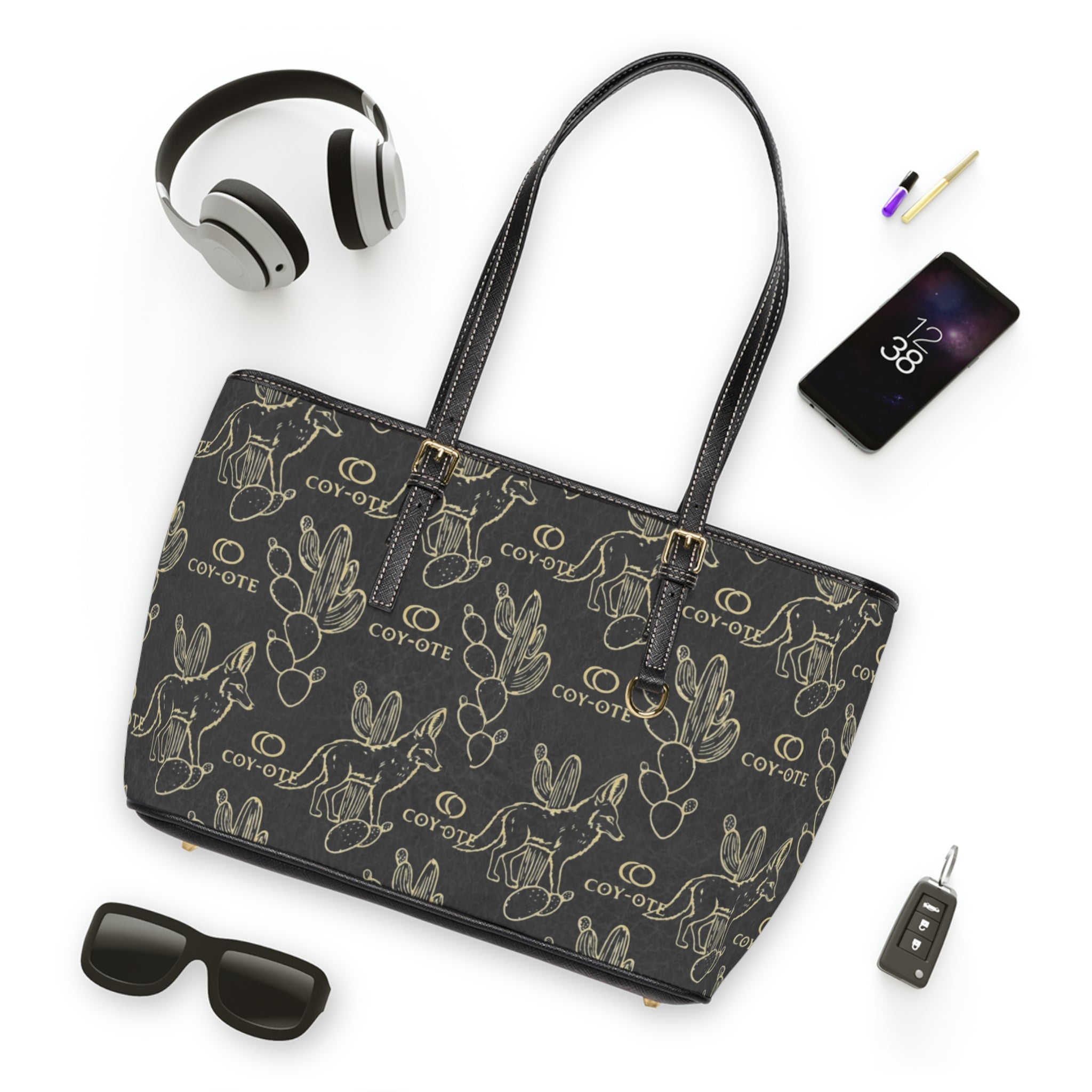 PU Leather Shoulder Bag - COY-OTE 