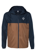 Classic Navy Saddle Windbreaker