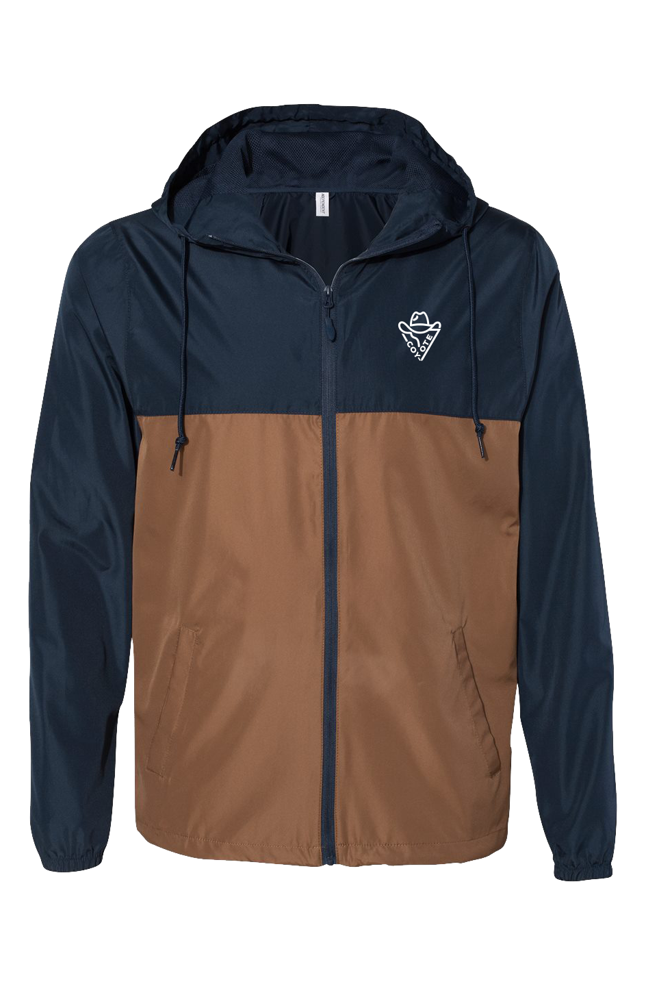 Classic Navy Saddle Windbreaker