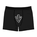 Coyote Cowboy Boxer Briefs — Men’s Black Graphic Underwear - COY-OTE 