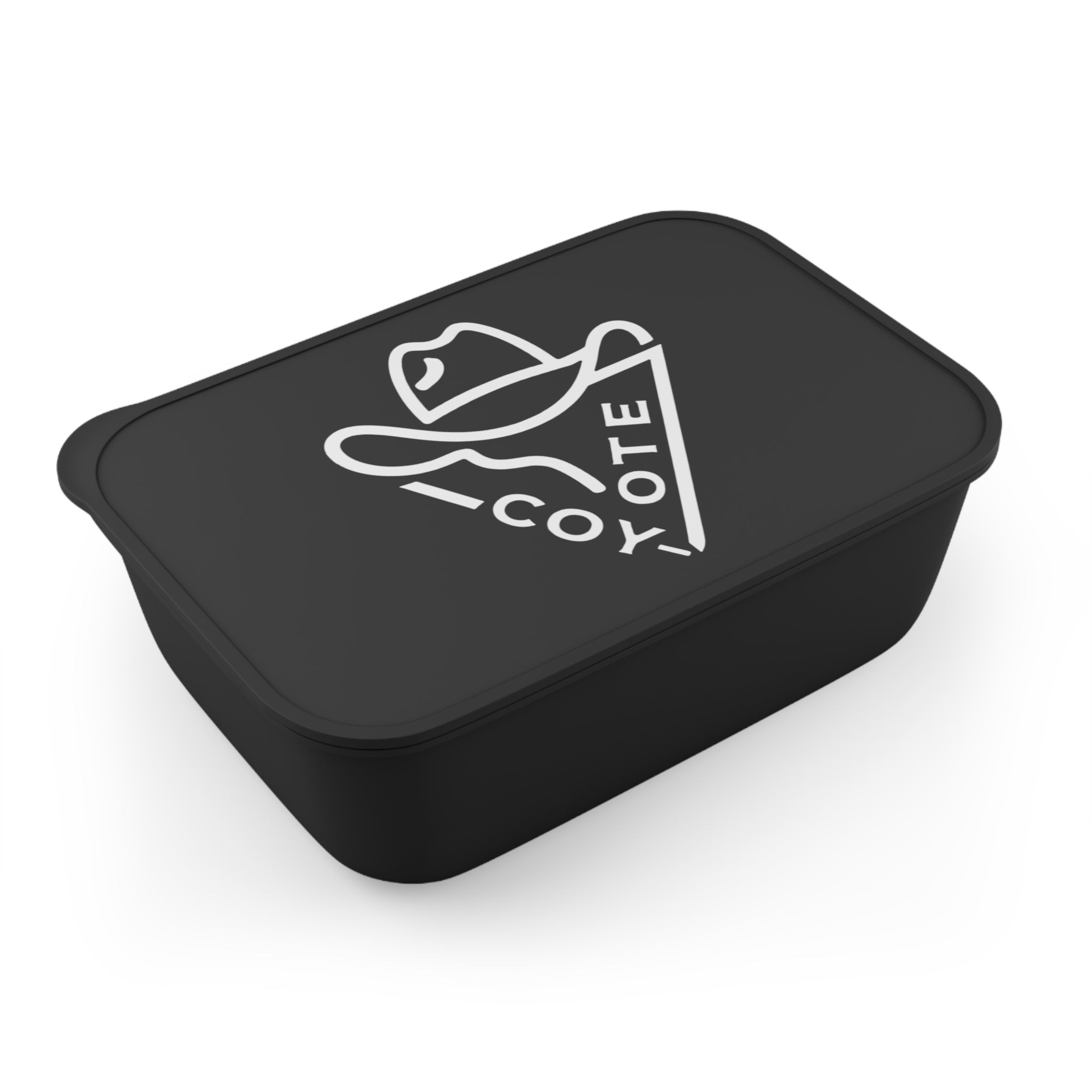 Coyote Cowboy PLA Bento Box with Band & Utensils — Eco Lunch Container - COY-OTE 