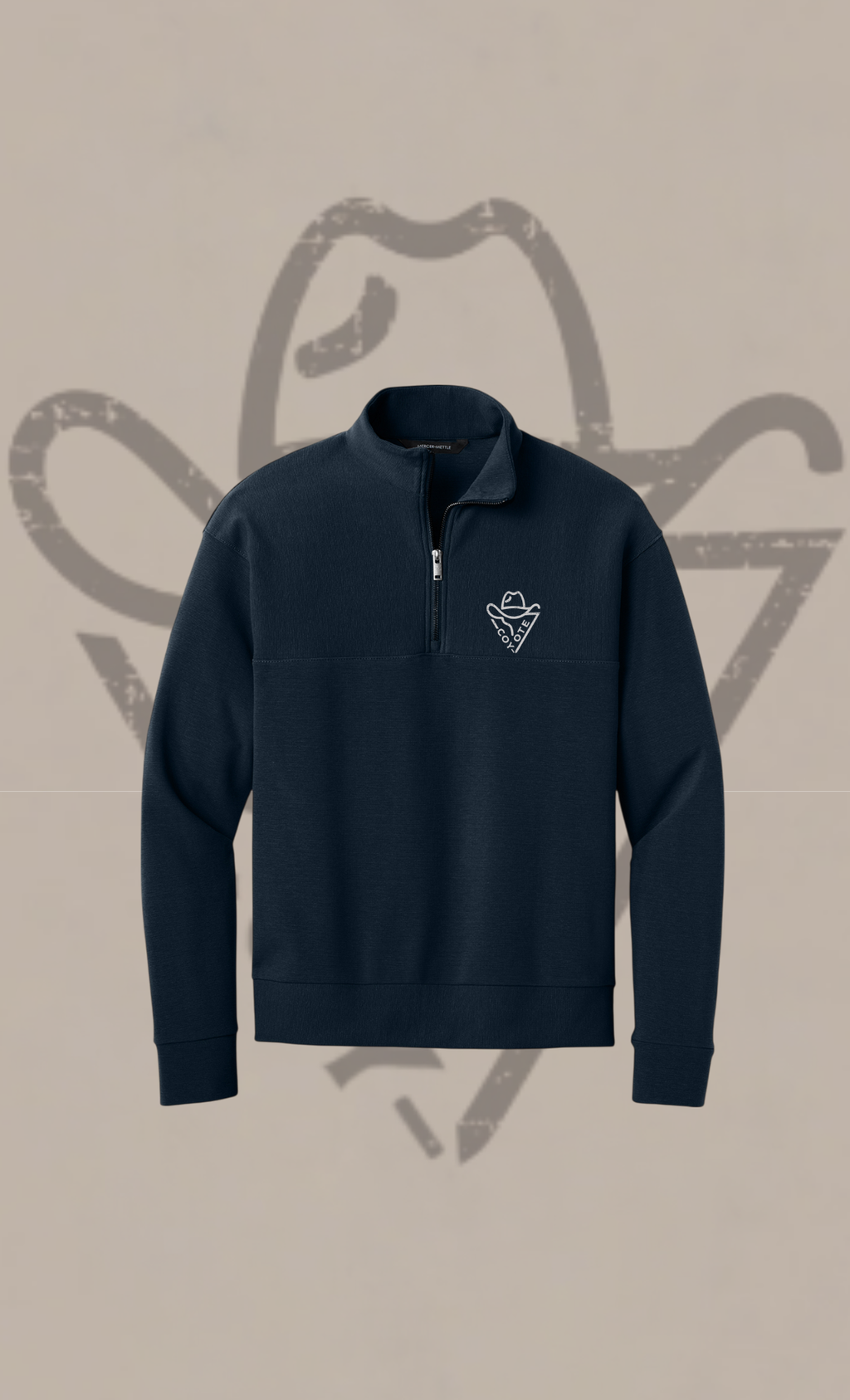 COY-OTE LOGO Quarter-Zip (Embroidery) - COY-OTE 