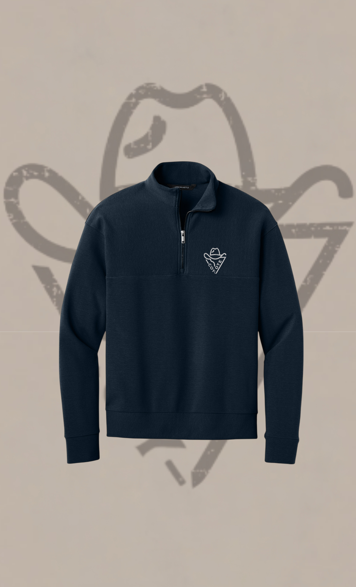 COY-OTE LOGO Quarter-Zip (Embroidery) - COY-OTE 