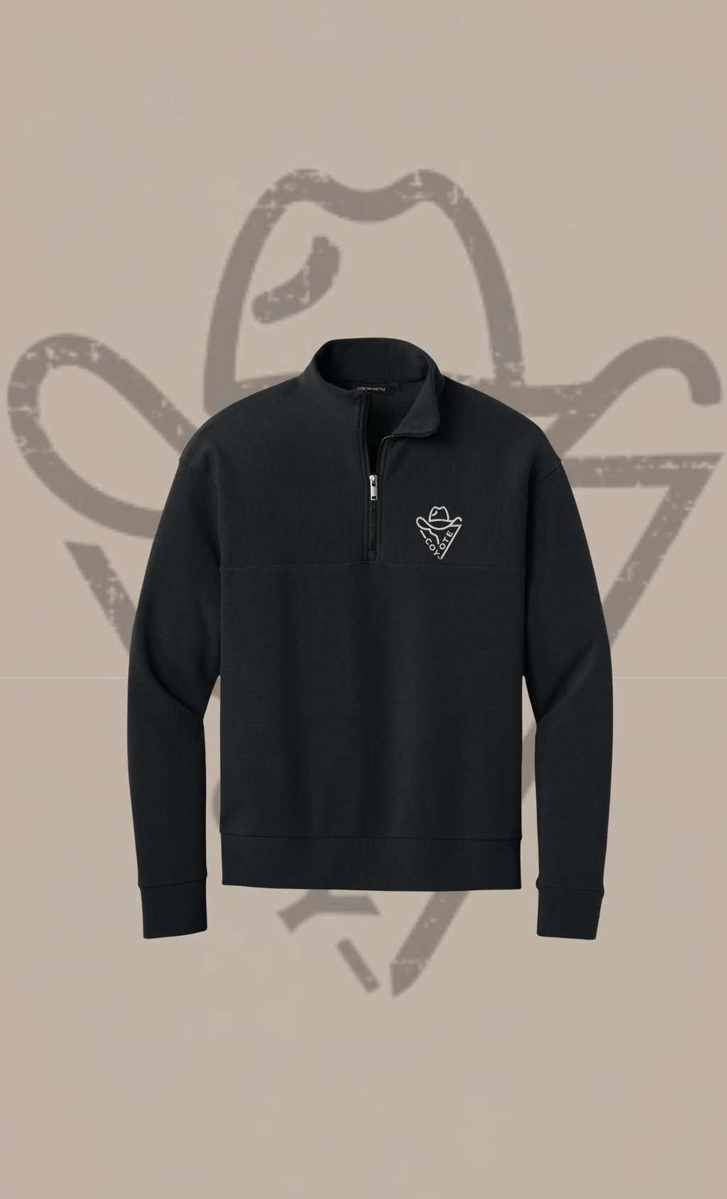 COY-OTE LOGO Quarter-Zip (Embroidery) - COY-OTE 