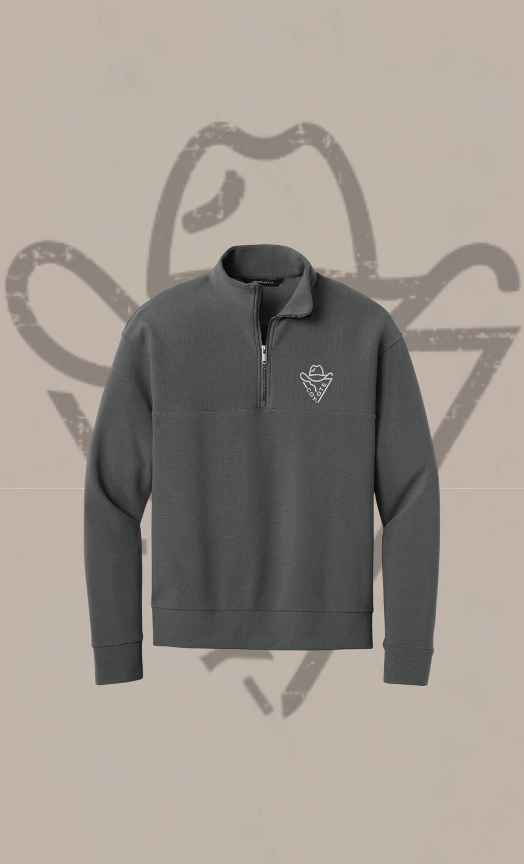 COY-OTE LOGO Quarter-Zip (Embroidery) - COY-OTE 