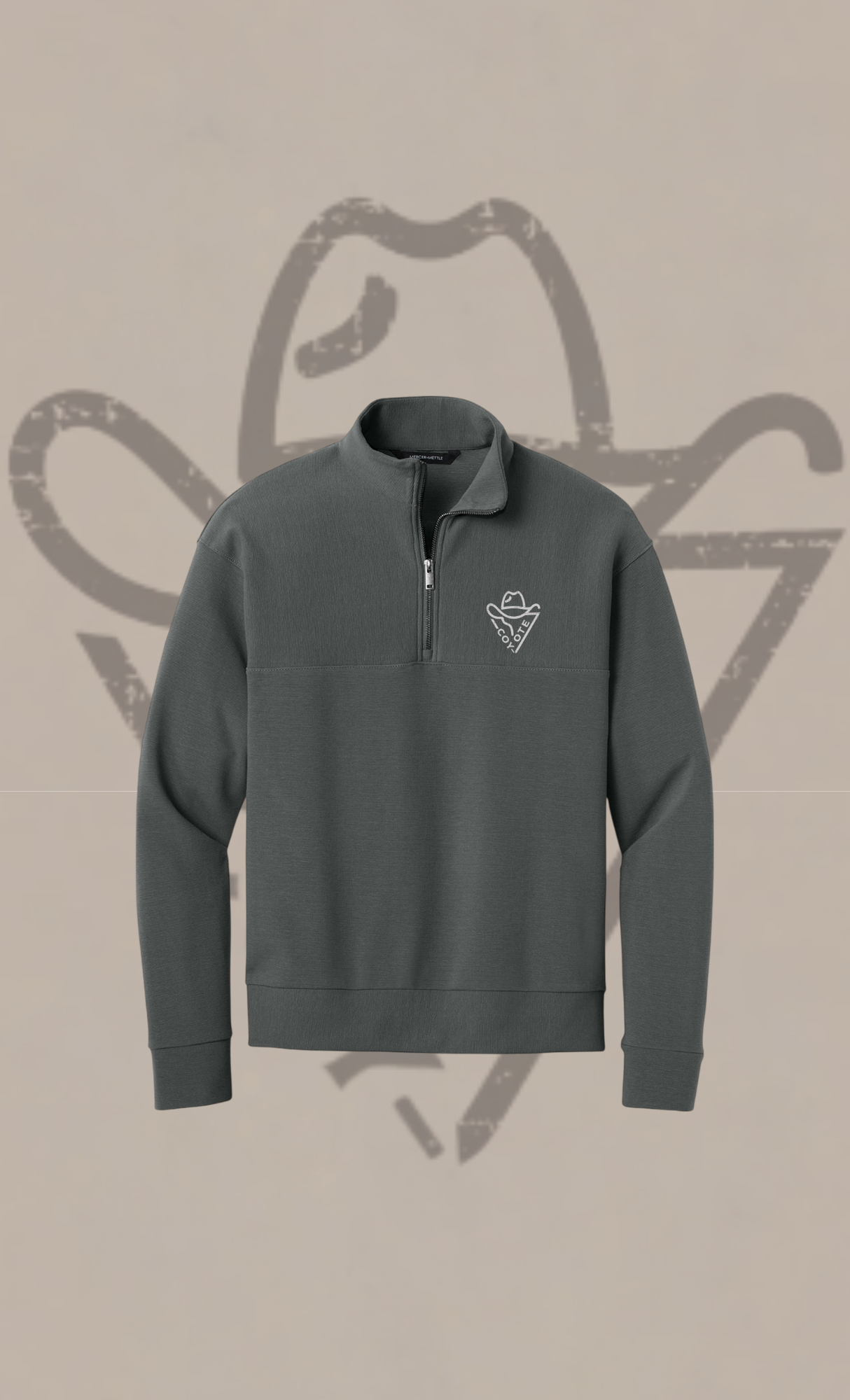 COY-OTE LOGO Quarter-Zip (Embroidery) - COY-OTE 