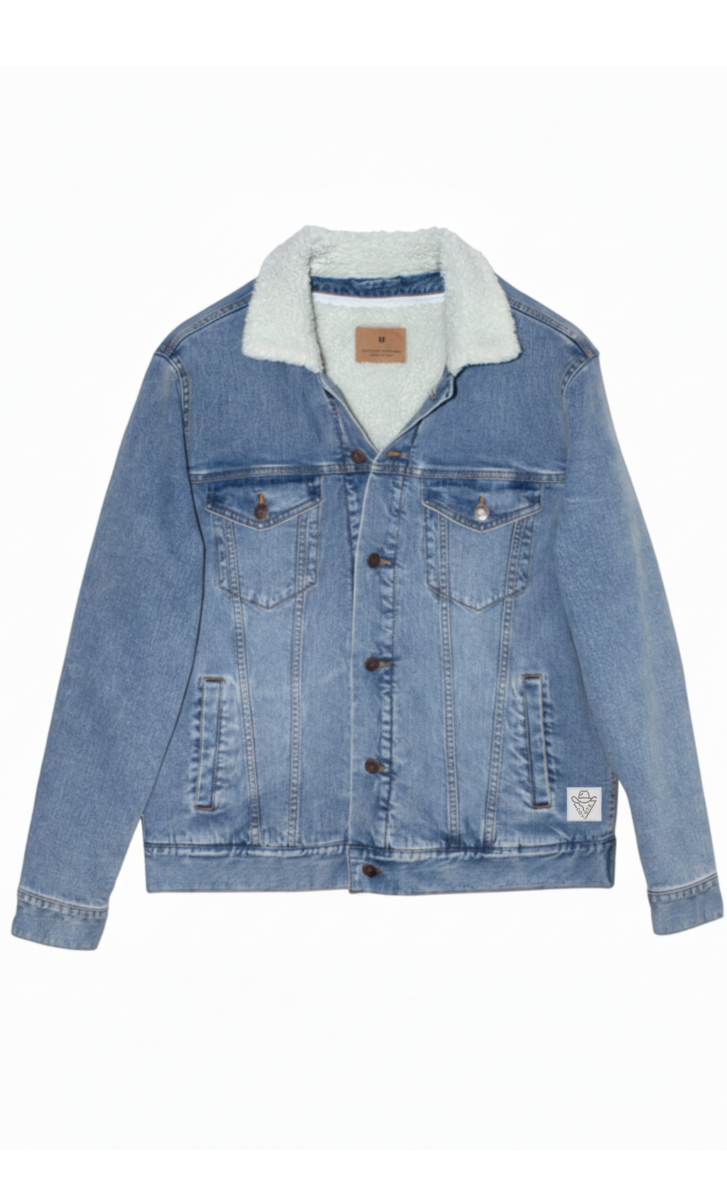 COY-OTE PATCH Sherpa Lined Denim Jacket - COY-OTE 