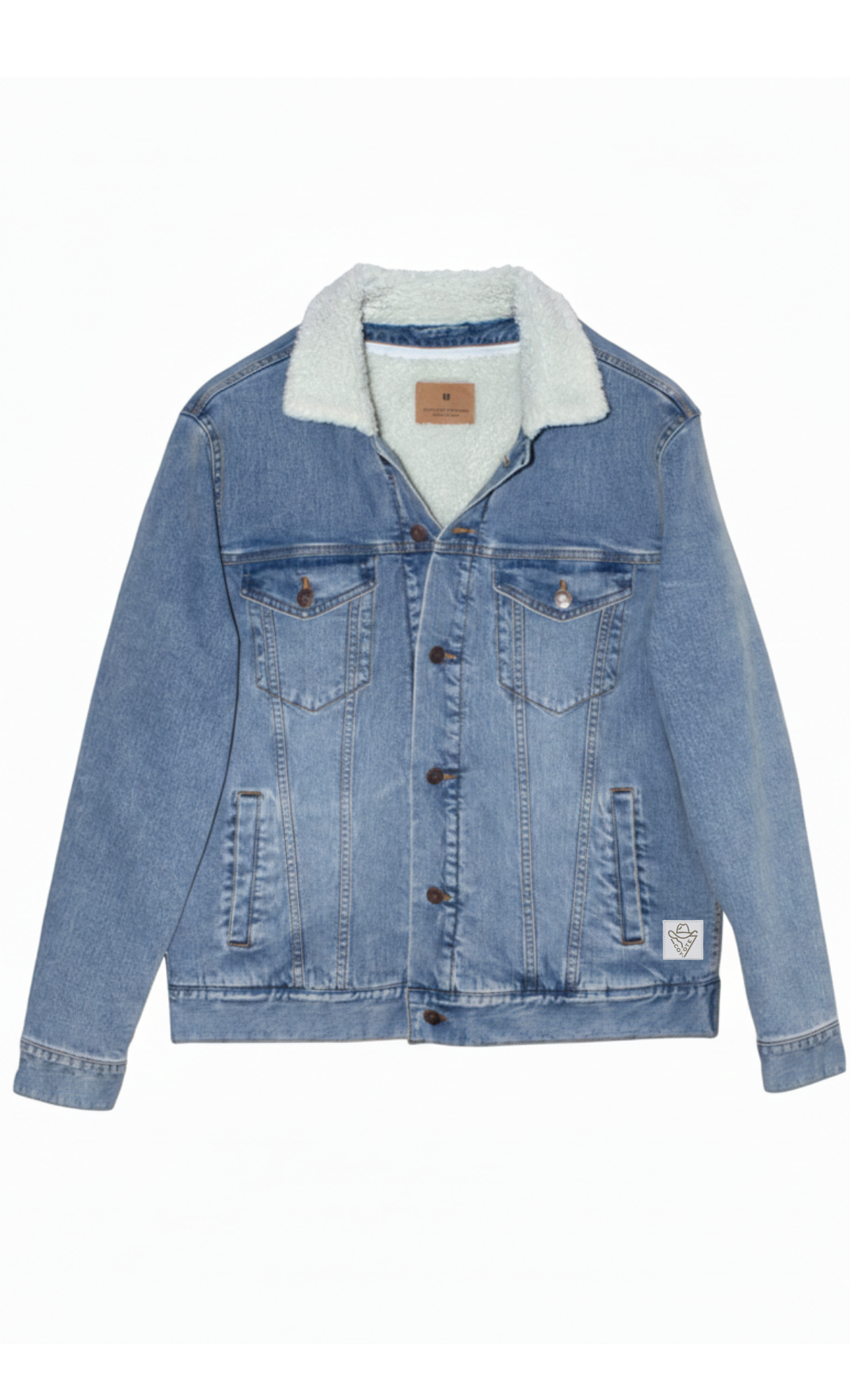 COY-OTE PATCH Sherpa Lined Denim Jacket - COY-OTE 